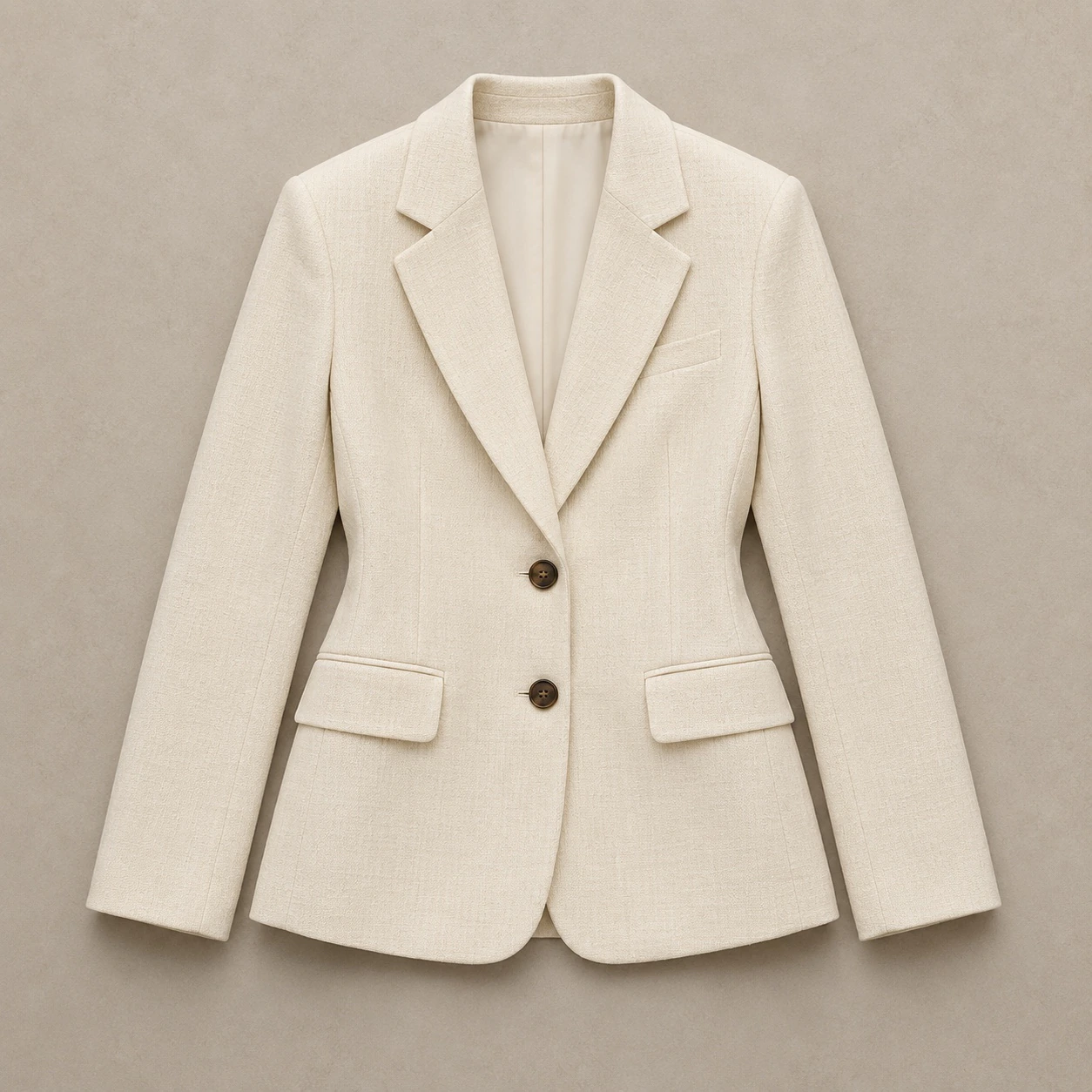 Krem blazer ürün fotoğrafı